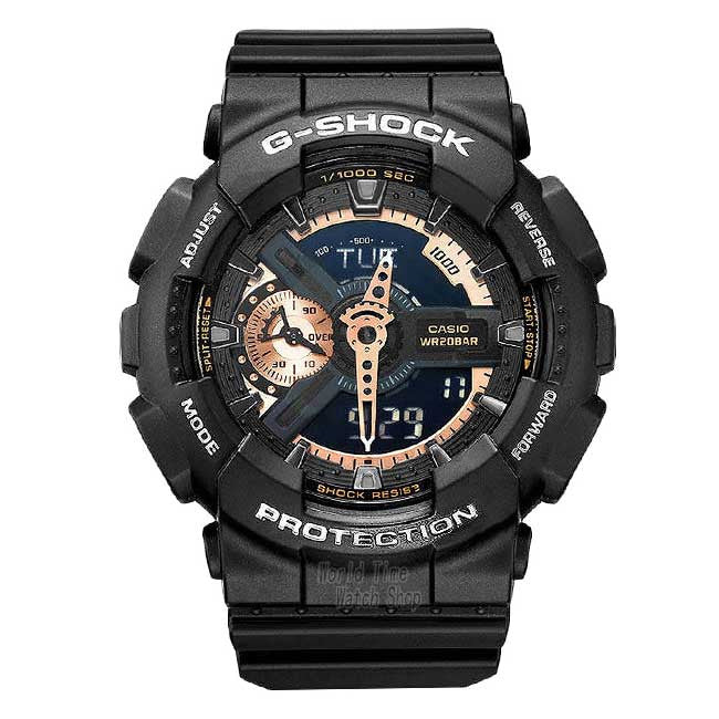 Casio G-Shock Analog-Digital Black Dial Men's Watch GA-110RG-1A