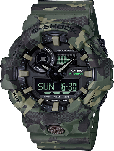 Casio G-Shock GA-700CM-3A Camouflage Men's Watch