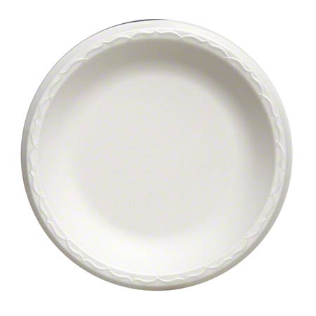 Food Service Genpak® Celebrity Foam Round Plate - 9", White GNP-80900