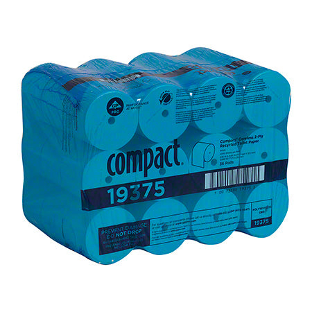 Janitorial Supplies Paper GP Pro™ Compact® Coreless 2 Ply Recycled Toilet Paper - 3.85" x 4.05" GP-19375