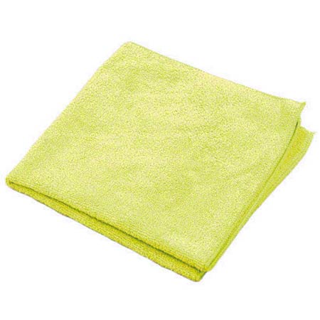 Janitorial Supplies CLEANING MicroWORKS® Standard Microfiber Towel - 16" x 16", Yellow HOS-2502-Y-DZ