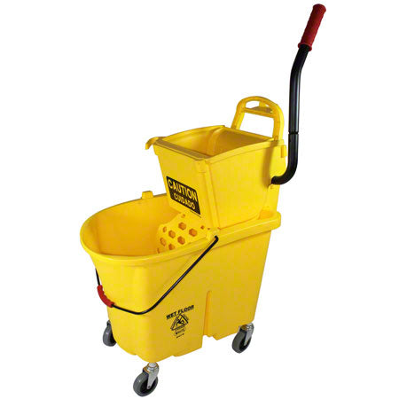 Janitorial Supplies CLEANING Impact® Yellow 26-35 Qt. Sidepress Combo IMP-8Y26377-3Y