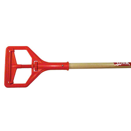 Janitorial Supplies CLEANING Impact® 64" Janitor Wood Mop Handle w/Plastic Head ABCO-MH-40110NBP