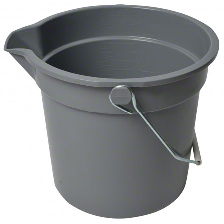 Janitorial Supplies CLEANING Janico 14 Qt. Pail - Grey JAN-1214GY