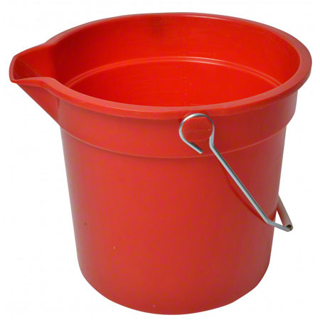 Janitorial Supplies CLEANING Janico 14 Qt. Pail - Red JAN-1214RD