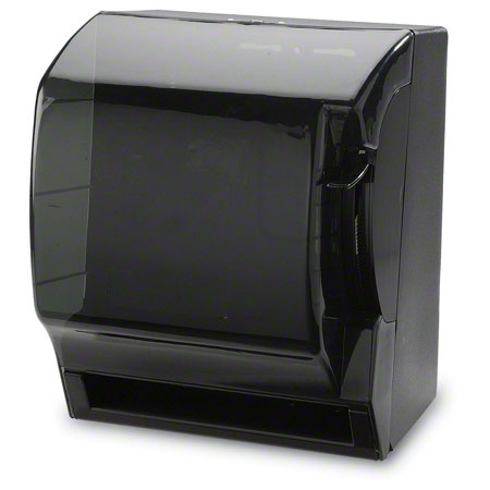 Janitorial Supplies Paper Janico Push Down Lever Paper Towel Dispenser - Smoke/Black JAN-2008