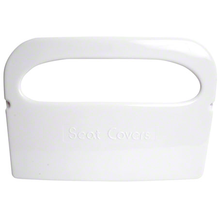 Janitorial Supplies Paper Janico 1/2 Fold Toilet Seat Cover Dispenser - White JAN-2011