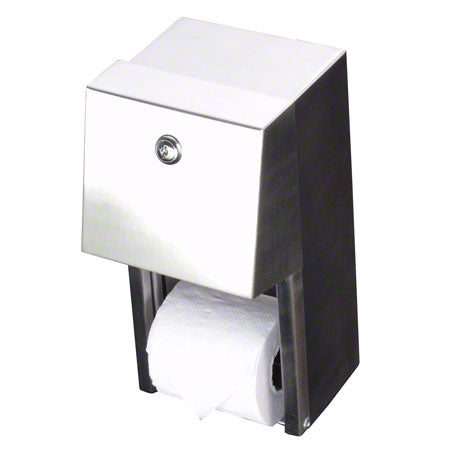 Janitorial Supplies Paper Janico Surface Mounted Double Roll Toilet Paper Dispenser JAN-2510