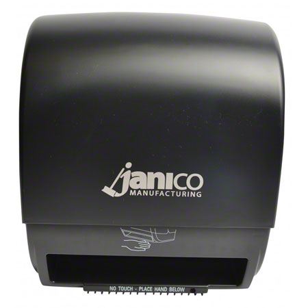 Janitorial Supplies Paper Janico Eco Friendly Automatic Roll Towel Dispenser - Black JAN-2802