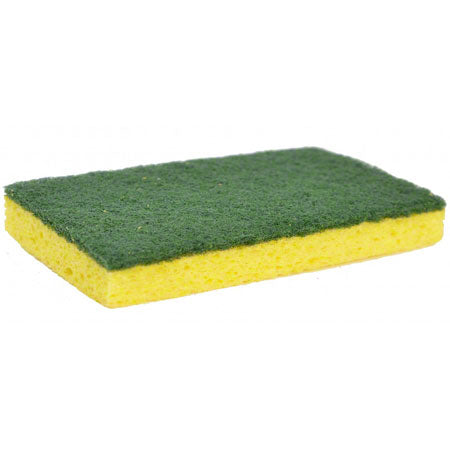 Janitorial Supplies CLEANING Janico ScrubX Medium Duty Cellulose Sponge w/Scrubber JAN-3020