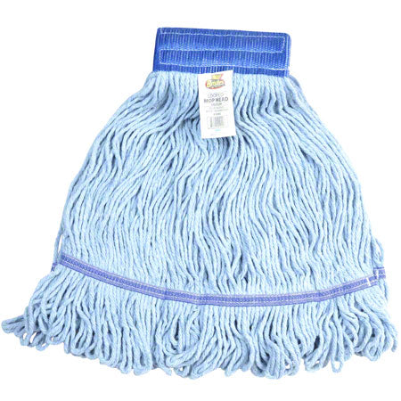 Janitorial Supplies CLEANING Janico Bristles Blended Cotton Wide Band Looped End Mops