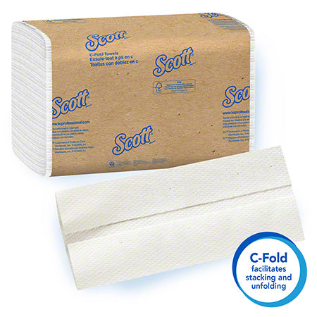 Janitorial Supplies Paper Scott® Essential C-Fold Towel - 10.125" x 13.15" KIM-01510