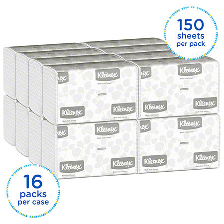 Janitorial Supplies Paper Kleenex® Multifold Paper Towel - 9.2" x 9.4", White KIM-01890