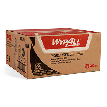 Janitorial Supplies Paper WypAll® Extended Use Foodservice Reusable Cloth - 12.5" x 23.5", White KIM-06053