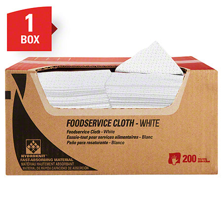 Janitorial Supplies Paper WypAll® Extended Use Foodservice Reusable Cloth - 12.5" x 23.5", White KIM-06053