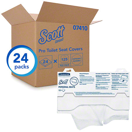 Janitorial Supplies Paper Scott® Pro Personal Seat Cover - 15" x 18", White KIM-07410