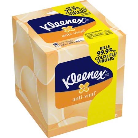 Janitorial Supplies Paper Kleenex® Boutique® Anti-Viral Facial Tissue - 68 ct. KIM-49978CT
