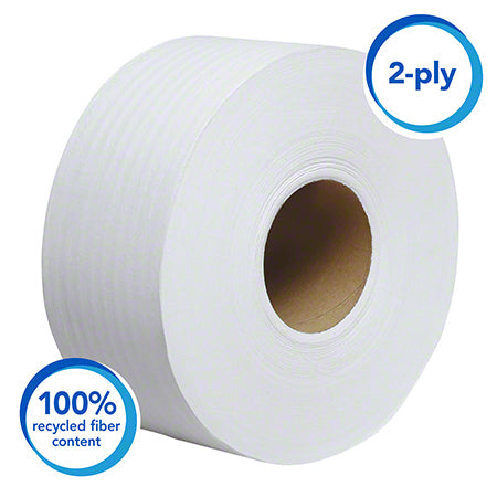Janitorial Supplies Paper Scott® Essential 100% Recycled Jumbo Bathroom Tissue - 3.55" x 1000' KIM-67805