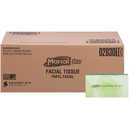 Janitorial Supplies Paper Marcal Pro® Facial Tissue - 100 ct. MAC-2930