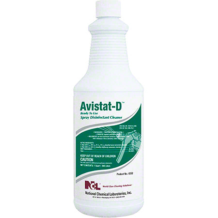 JANITORIAL SUPPLIES CHEMICALS NCL® Avistat-D™ Spray Disinfectant Cleaner - Qt. NCL-0252-36