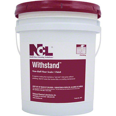 JANITORIAL SUPPLIES CHEMICALS NCL® Withstand™ Maximum Wear Sealer/Finish-5 Gal. Pail NCL-0591-21