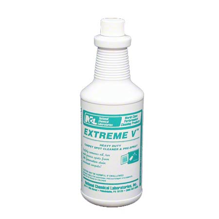 jANITORIAL SUPPLIES CHEMICALS NCL® Extreme V Carpet Spot Cleaner & Pre Spray - Qt. NCL-0676-36