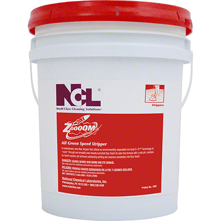 JANITORIAL SUPPLIES CHEMICALS NCL® Zoooom™ All-Green Speed Stripper - 5 Gal. NCL-1065-21