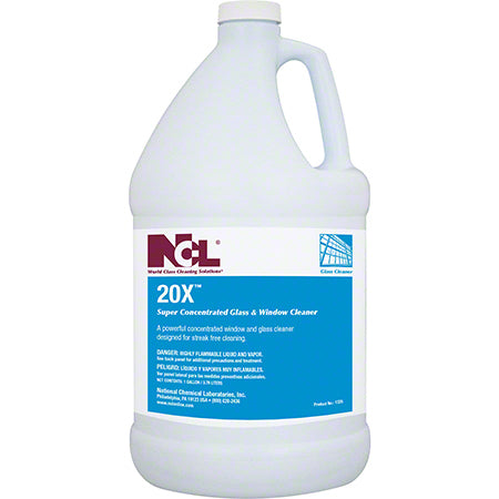 JANITORIAL SUPPLIES CHEMICALS NCL® 20X™ Glass & Window Cleaner - Gal. NCL-1325-28
