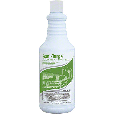 JANITORIAL SUPPLIES CHEMICALS NCL® Sani-Turge™ Non-Acid Bowl & Bathroom Cleaner - Qt. NCL-1711-45