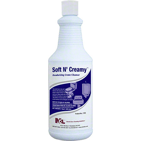 JANITORIAL SUPPLIES CHEMICALS NCL® Soft N' Creamy™ Deodorizing Crème Cleanser - Qt. NCL-1725-45