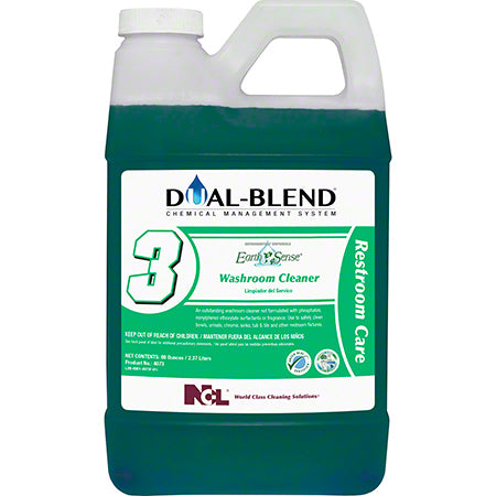 JANITORIAL SUPPLIES CHEMICALS NCL® Dual-Blend® 3 Earth Sense® Washroom Cleaner-80 oz NCL-5073-24