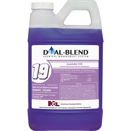 JANITORIAL SUPPLIES CHEMICALS NCL® Dual-Blend® 19 Lavender Disinfectant 256 - 80 oz. NCL-5089-24