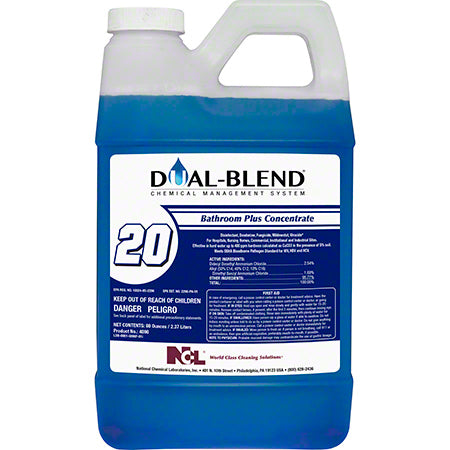 JANITORIAL SUPPLIES CHEMICALS NCL® Dual-Blend® 20 Bathroom Plus Concentrate - 80 oz. NCL-5090-24
