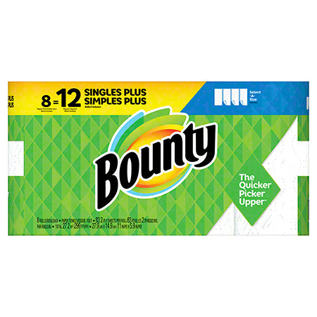 Janitorial Supplies Paper Bounty® Giant White Select-a-Size Paper Towel - 83 ct. Roll PG-90963