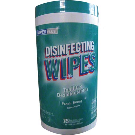 JANITORIAL SUPPLIES CHEMICALS WipesPlus® Disinfecting Wipe - 75 ct. WP-33711