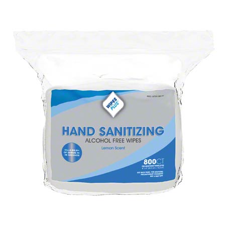 JANITORIAL SUPPLIES CHEMICALS WipesPlus® Sanitizing Alcohol Free Wipes Refill - 800 ct. WP-37302