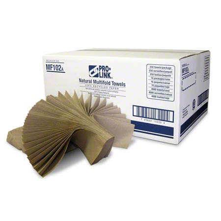 Janitorial Supplies Paper PRO-LINK® Natural Multifold Paper Towels PRL-V-MF102A