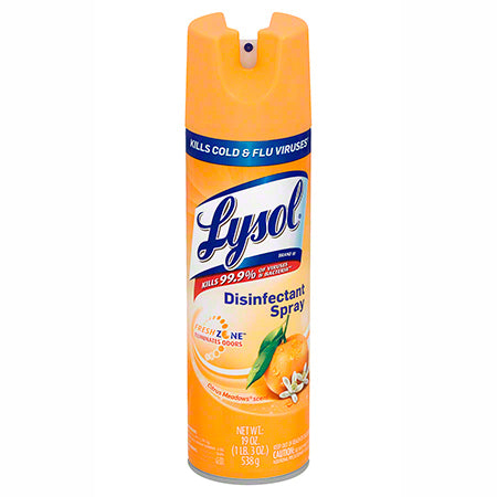 JANITORIAL SUPPLIES CHEMICALS Lysol® Disinfectant Spray - 19 oz., Citrus Meadows® RECK-81546CT