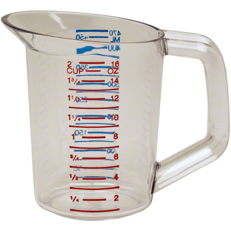 Food Service Rubbermaid® Bouncer® Measuring Cup - 1 Pt. RCP-3215CLE