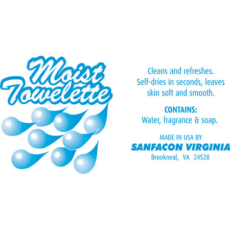 Food Service Sanfacon Droplet Winner Size Moist Towelette RPP-RF1MB