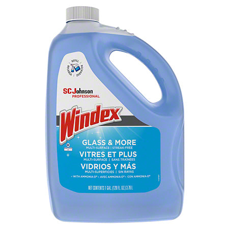 JANITORIAL SUPPLIES CHEMICALS Windex® Glass & More Multi-Surface Cleaner w/Ammonia-D - Gal. SJN-696503