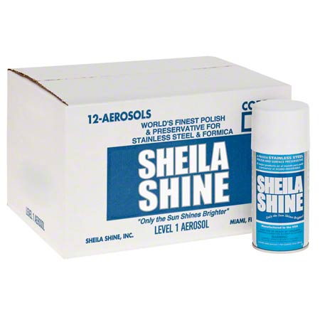 JANITORIAL SUPPLIES CHEMICALS Sheila Shine Stainless Steel Cleaner/Polish - 10 oz. Aerosol SHINE-SSI-1