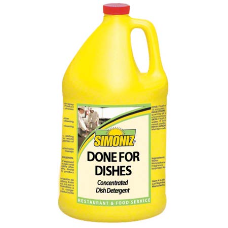 JANITORIAL SUPPLIES CHEMICALS Simoniz® Done For Dishes - Gal. SMZ-C0672-004