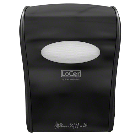 Janitorial Supplies Paper LoCor® Mechanical Hard Wound Towel Dispenser - Black OAS-D68006