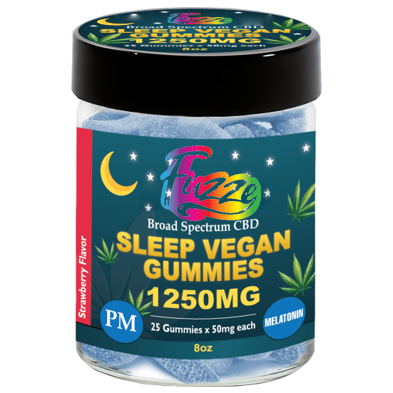 VEGAN GUMMIES - EDIBLES Broad Spectrum Vegan | Sleep Gummies AM 1250mg