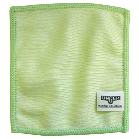 Janitorial Supplies CLEANING Unger® MicroWipe™ Mini Microfiber Cloth -4" x 4", Green UNG-MF10L