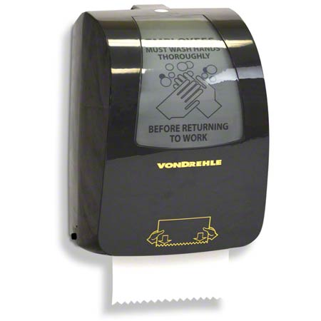 Janitorial Supplies Paper Von Drehle Proprietary Mechanical Dispenser - Black VDL-T880-B