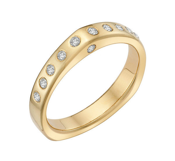 New Design - with Diamonds - Wedding Ring