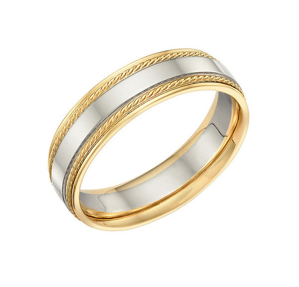 Two-Toned Stylish Wedding Ring