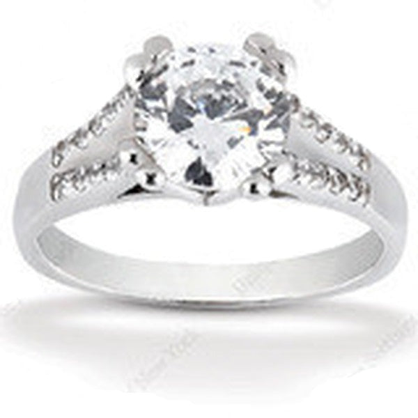 Round Brilliant - Shared Prong Setting